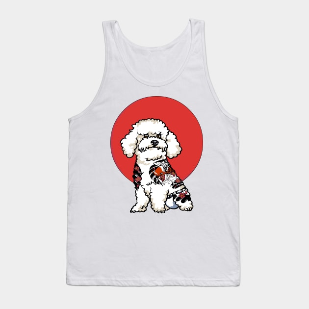 Yakuza Bichon Frise Tank Top by huebucket